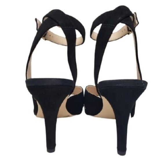 Sole Society Cassidea Black Kid Suede Heels Sz 9M - Picture 6 of 8
